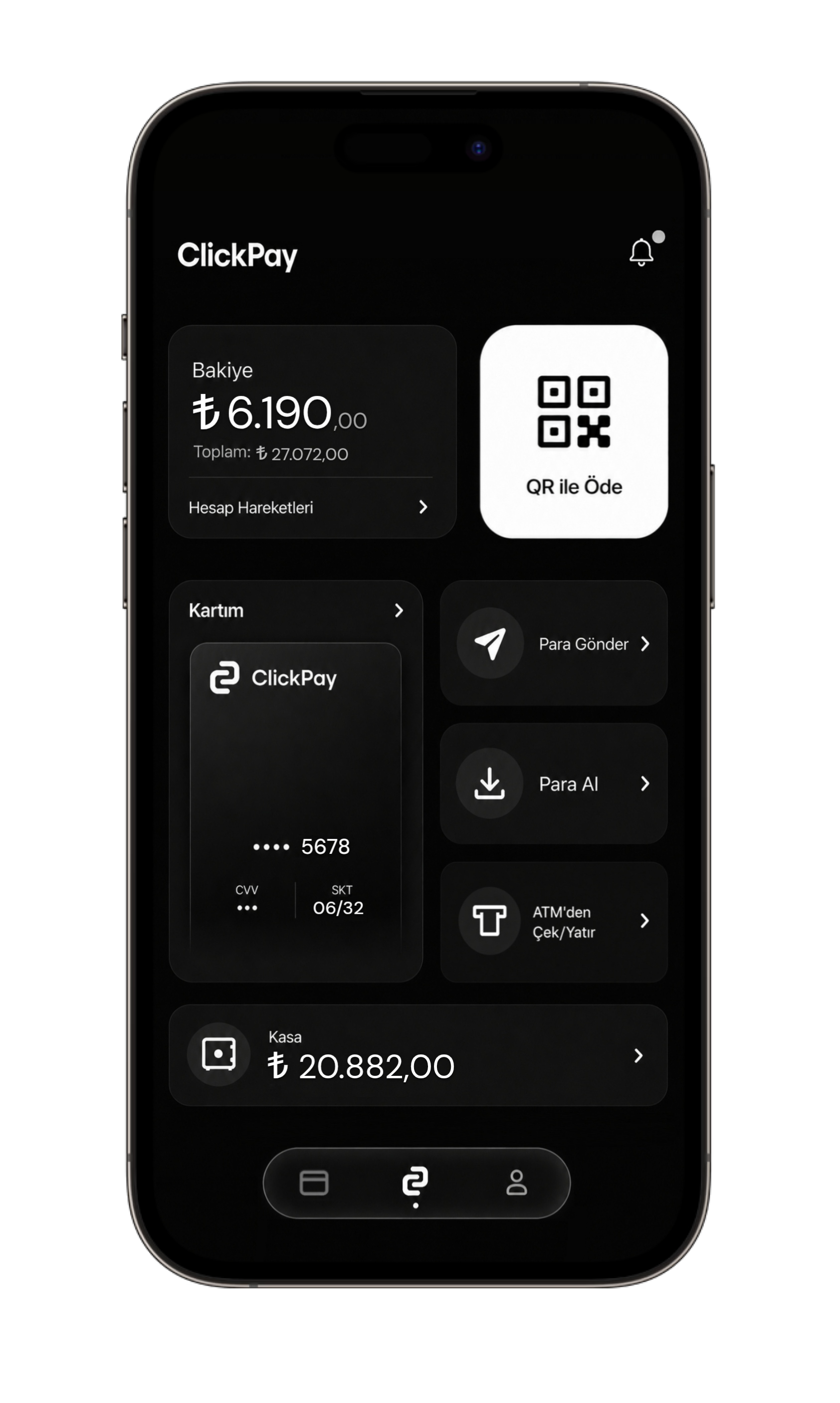 ClickPay uygulama ekranı